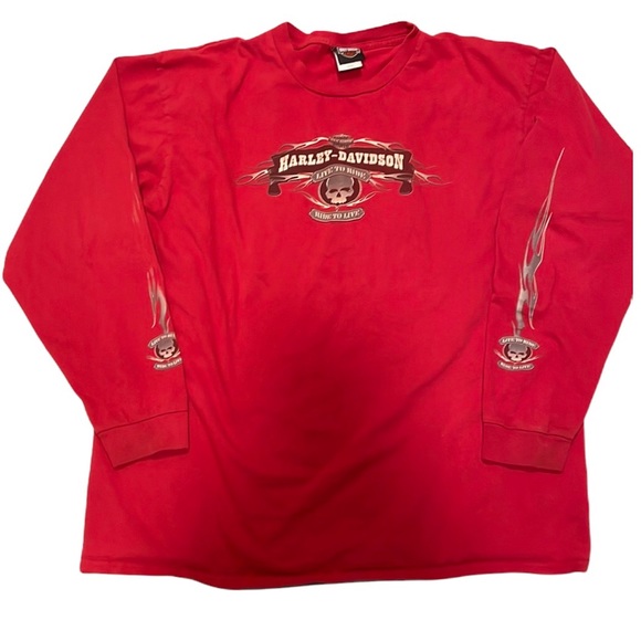 Vintage Harley Davidson Mens 2XL Long Sleeve Crew - Picture 4 of 9